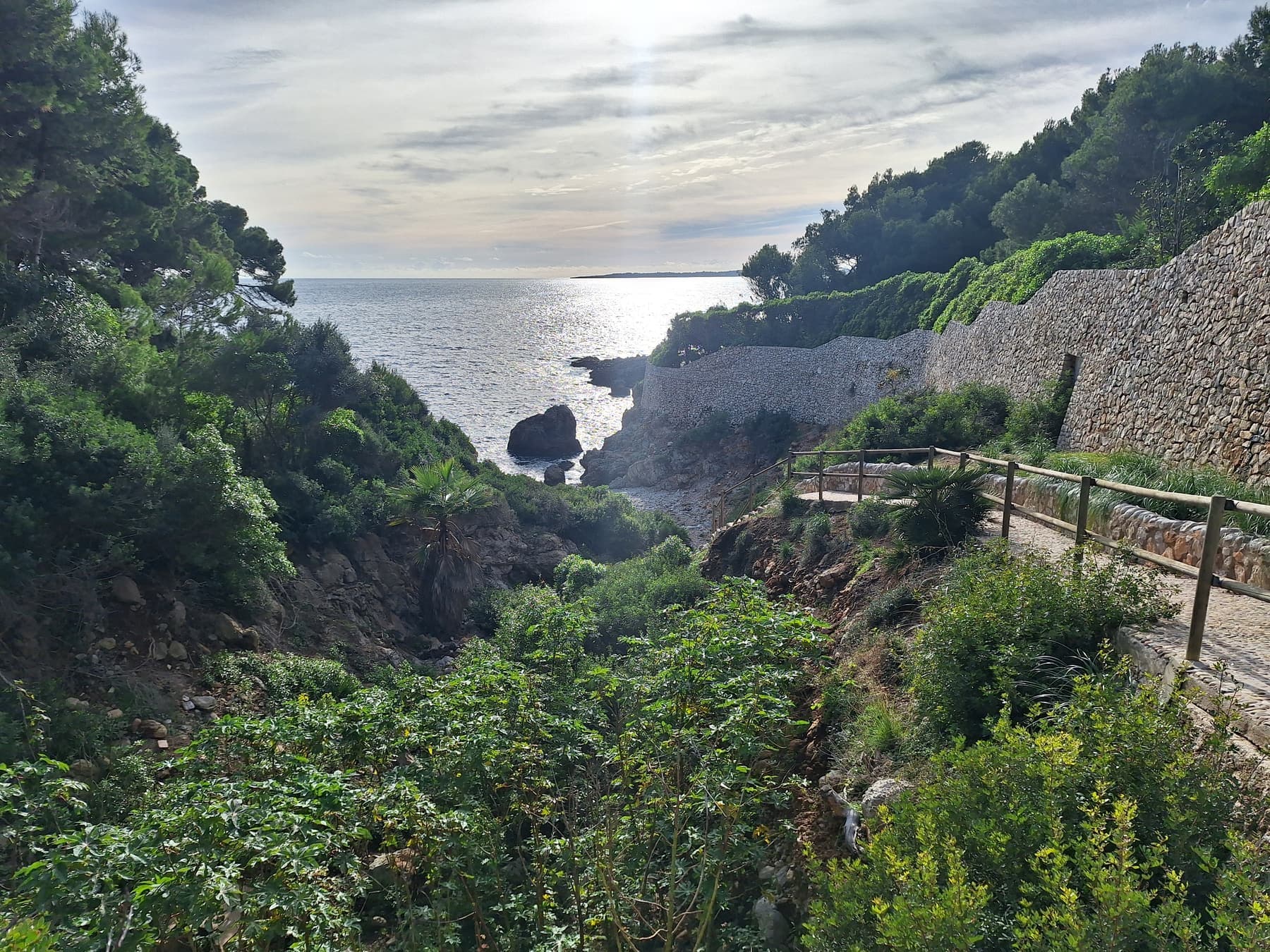 A rocky Mediterranean cove